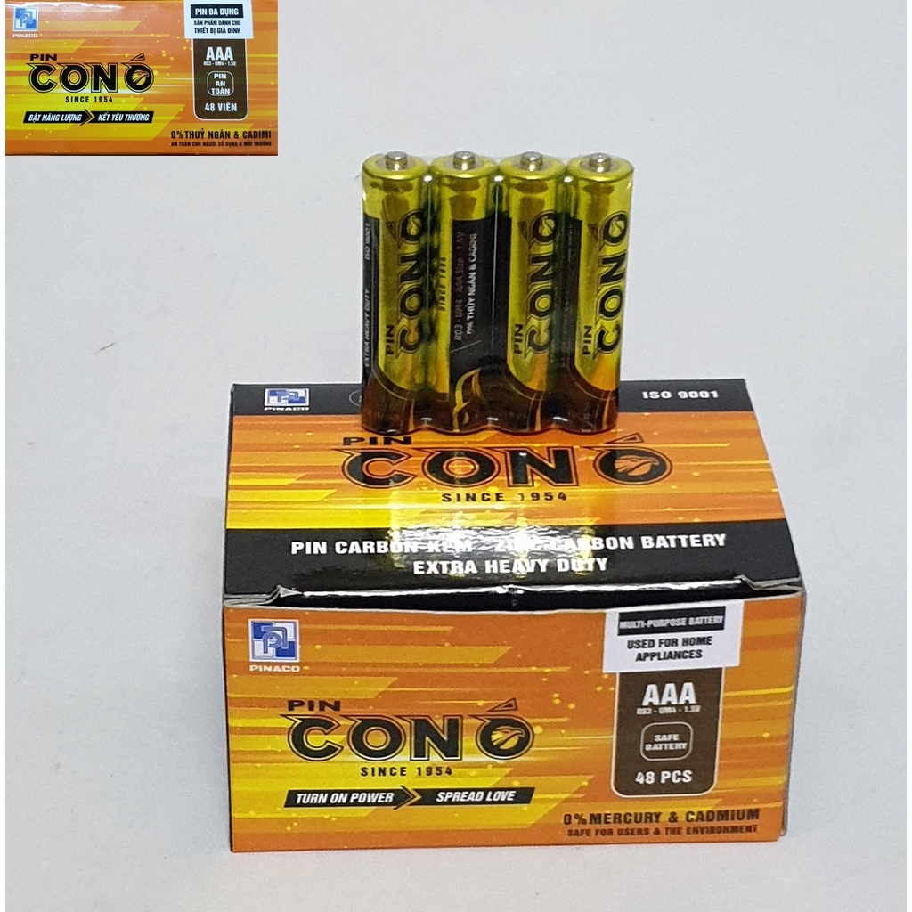HỘP 40 VIÊN PIN CON Ó 2A (SIZE AA) / 3A (SIZE AAA) (HÀNG CTY PINACO ...