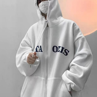 Áo Khoác Jacket Hoodie Zip Nỉ Thu Đông Nam Nữ YSTAOZIS Unisex Form Rộng