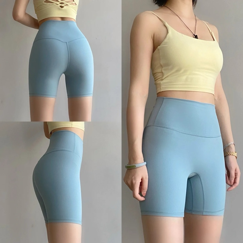 Quần đùi biker thể thao tập Gym, Yoga, đạp xe Fit Her co dãn thoải mái cho nữ dài ngang đùi