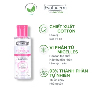 Nước tẩy trang Evoluderm Eau Micellaire 100ml (Màu Hồng)