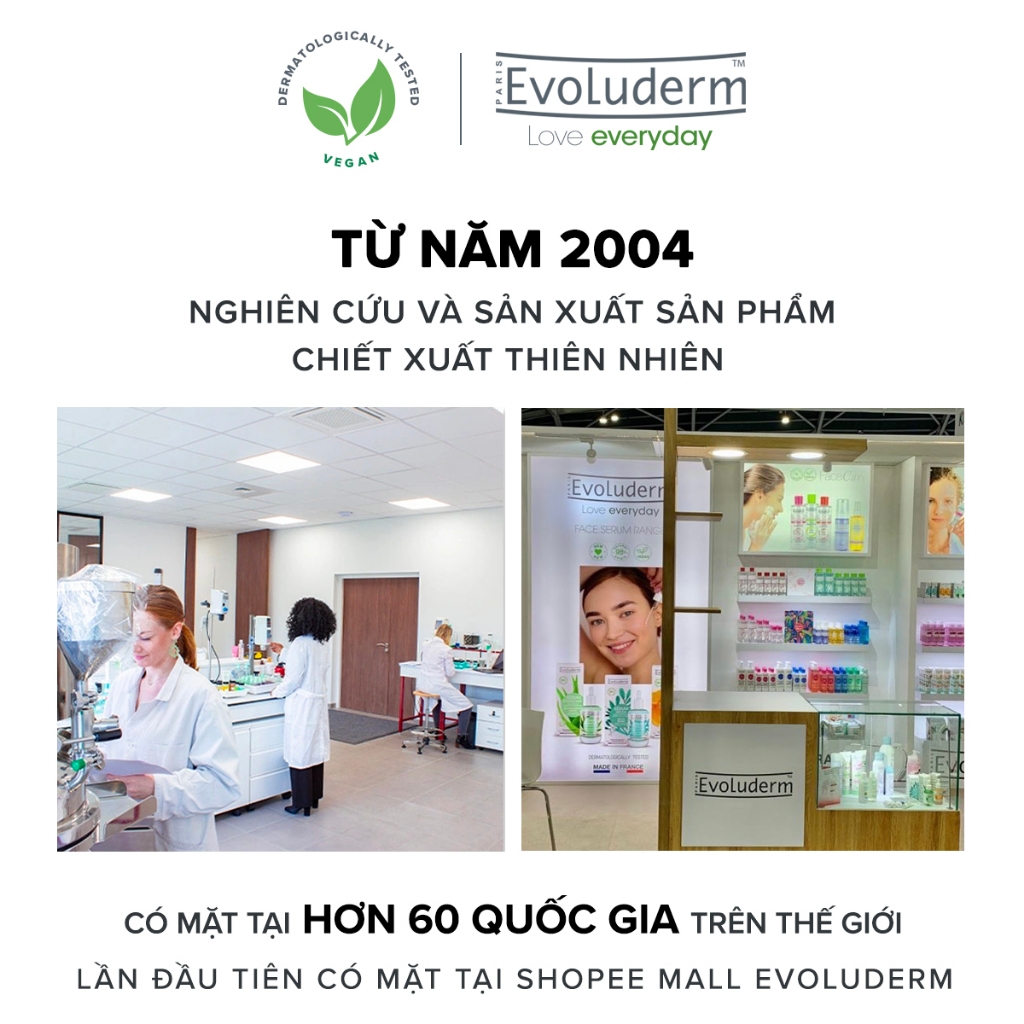Nước tẩy trang Evoluderm Eau Micellaire 100ml (Màu Hồng)