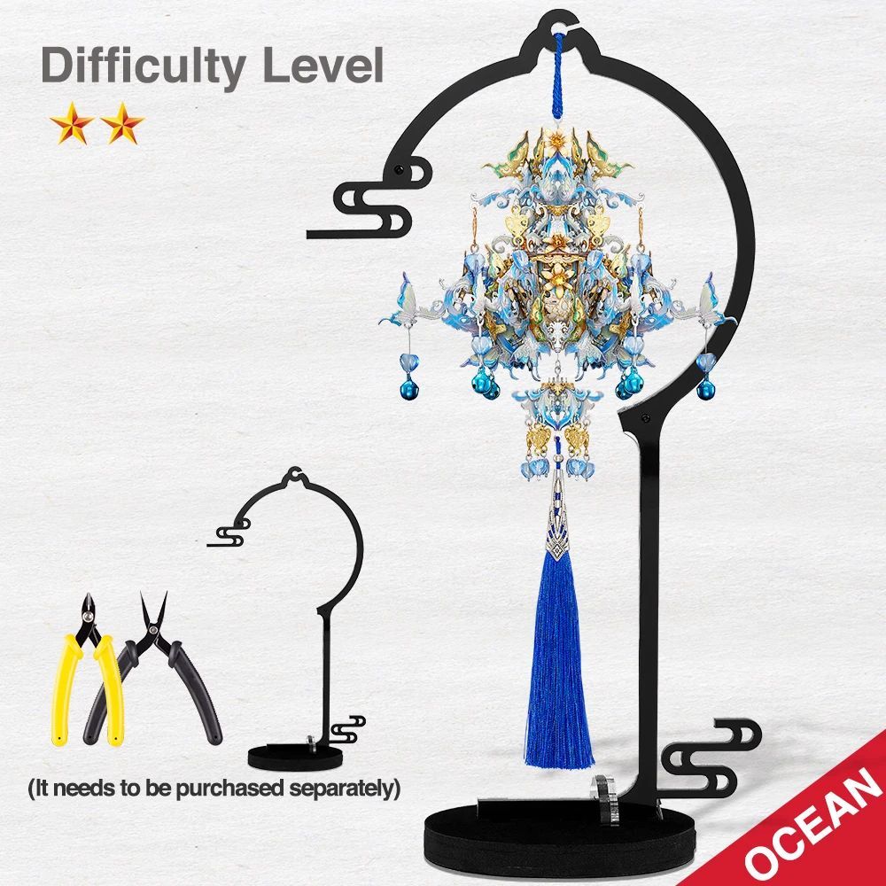 Ảnh Mô Hình Kim Loại 3D Lắp Ráp Piececool Lưu Vân Ca-Đại Dương Song of the Lark, Ocean(Không Bao Gồm Đế) 1