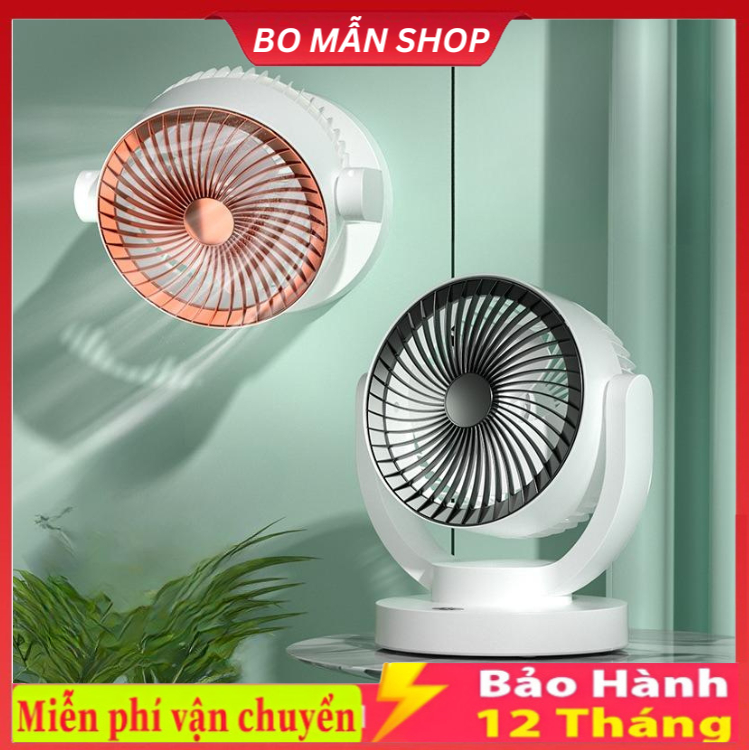 Quạt Tích Điện Wu Di Xiong , Pin 4000mAh, 3 Chế Độ Gió, Xoay 360 Độ ...