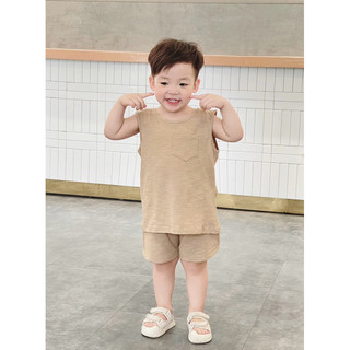 Bộ đồ mùa hè cho bé BATALA KIDS, Set quần áo cotton xược 4 màu kiểu Hàn Quốc cho bé trai bé gái thoáng mát thoải mái bé