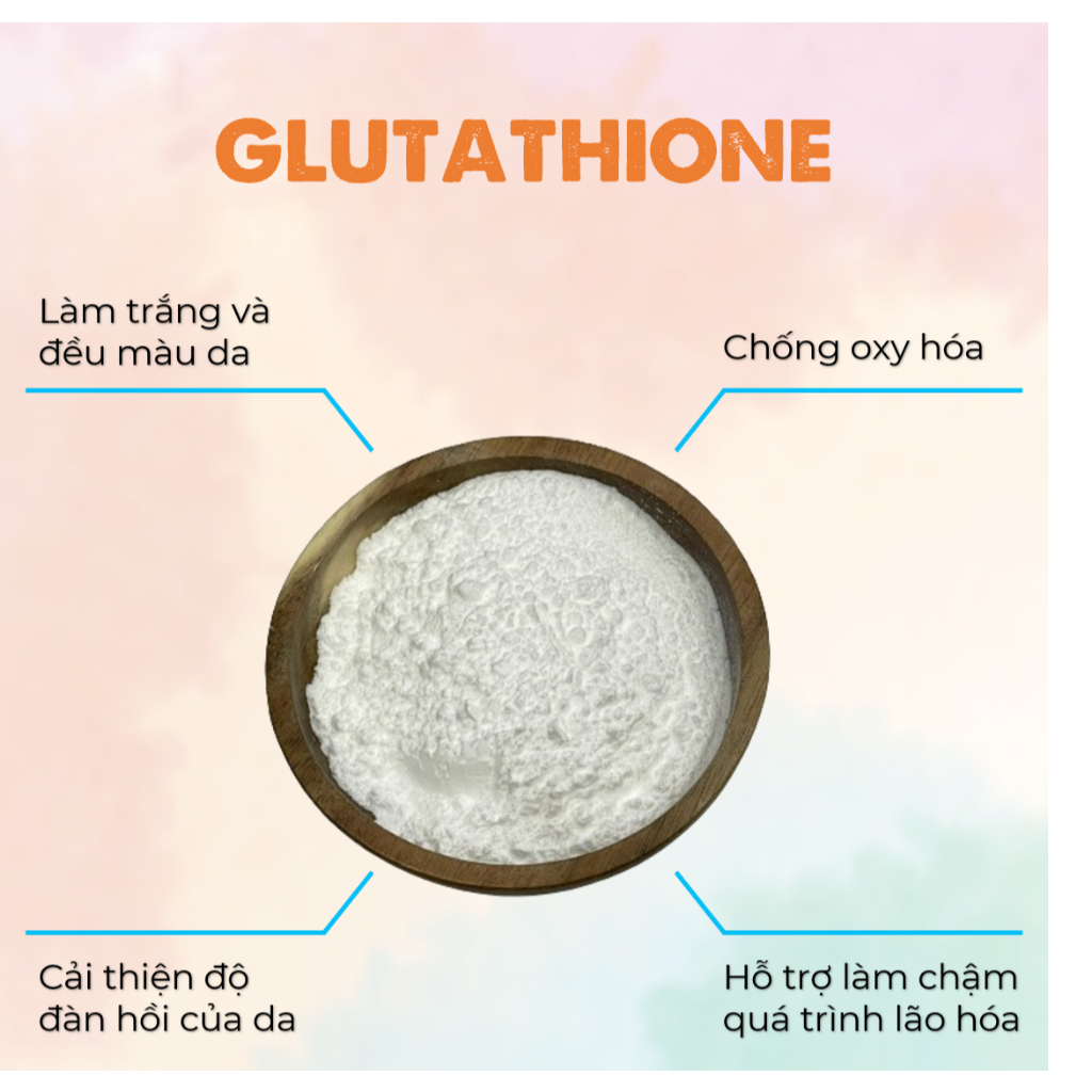 10g Bột 𝗚𝗹𝘂𝘁𝗮𝘁𝗵𝗶𝗼𝗻𝗲 - Hoạt chất làm trắng, chống oxy hóa