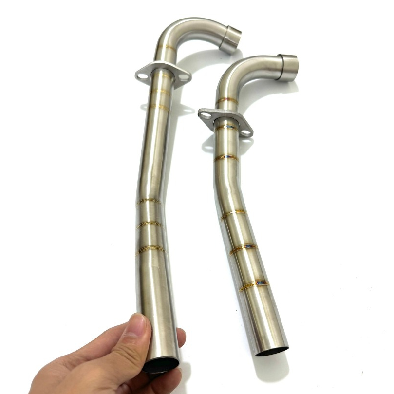 Cổ pô inox 304 gắn pô zin size 32 kèm đầu nối dành cho các dòng xe ...