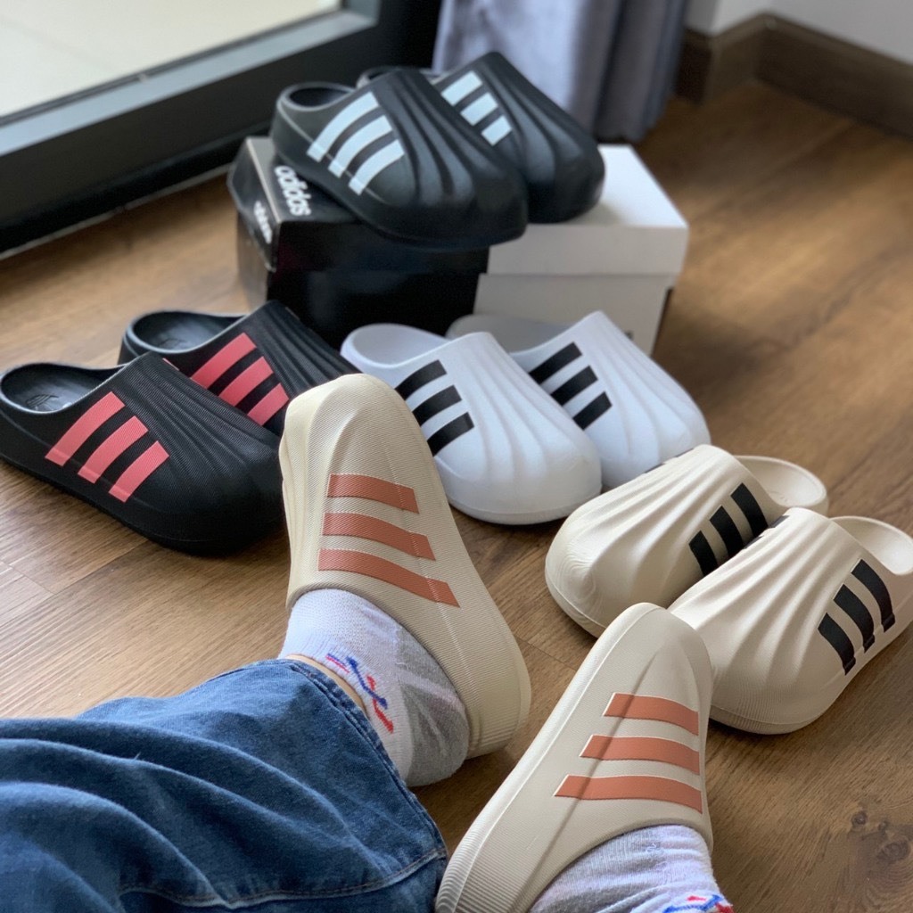 Giày sục đạp gót đúc nguyên khối ADIFOM chống nước, Sục Adidas Adifom  Superstar cao 4cm, hottrend 2024,full size nam nữ