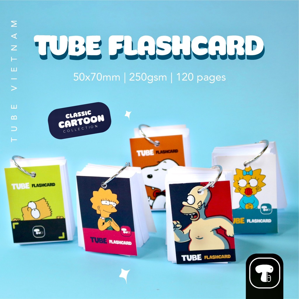 Thẻ FlashCard Học Từ Vựng Tube (Nhiều Hình) Classic Cartoon - TB ...