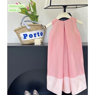 [ B&G ] Đầm bé gái màu hồng dáng suông size bé từ 10-45kg