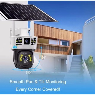 Camera 4G Năng Lượng Mặt Trời, Ip66 Chống Thấm Nước, Hoạt Động Ổn Định, Có Mic Thu Âm, Màu Ban Đêm