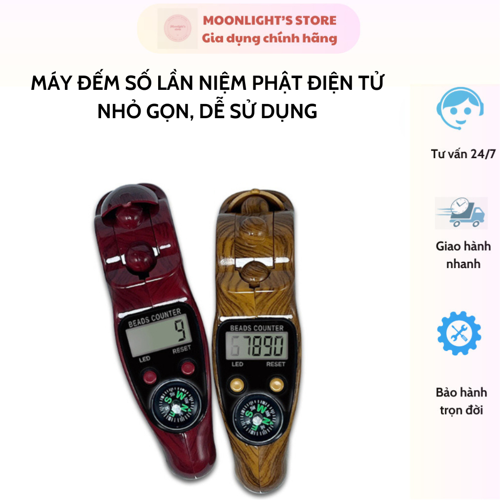 Máy Bấm Đếm Số Niệm Phật, Tràng Hạt Điện Tử Niệm Phật Kí Số dễ dàng sử dụng, màn led hiện thị số