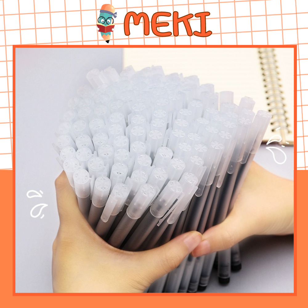 Combo 10 Bút Gel MEKI Bút Bi Nước Mực Gel Đen Xanh Đỏ Khô Nhanh Ngòi 0.5mm, Mực Đều, Nét Chữ Đẹp Đủ Màu | BigBuy360 - bigbuy360.vn