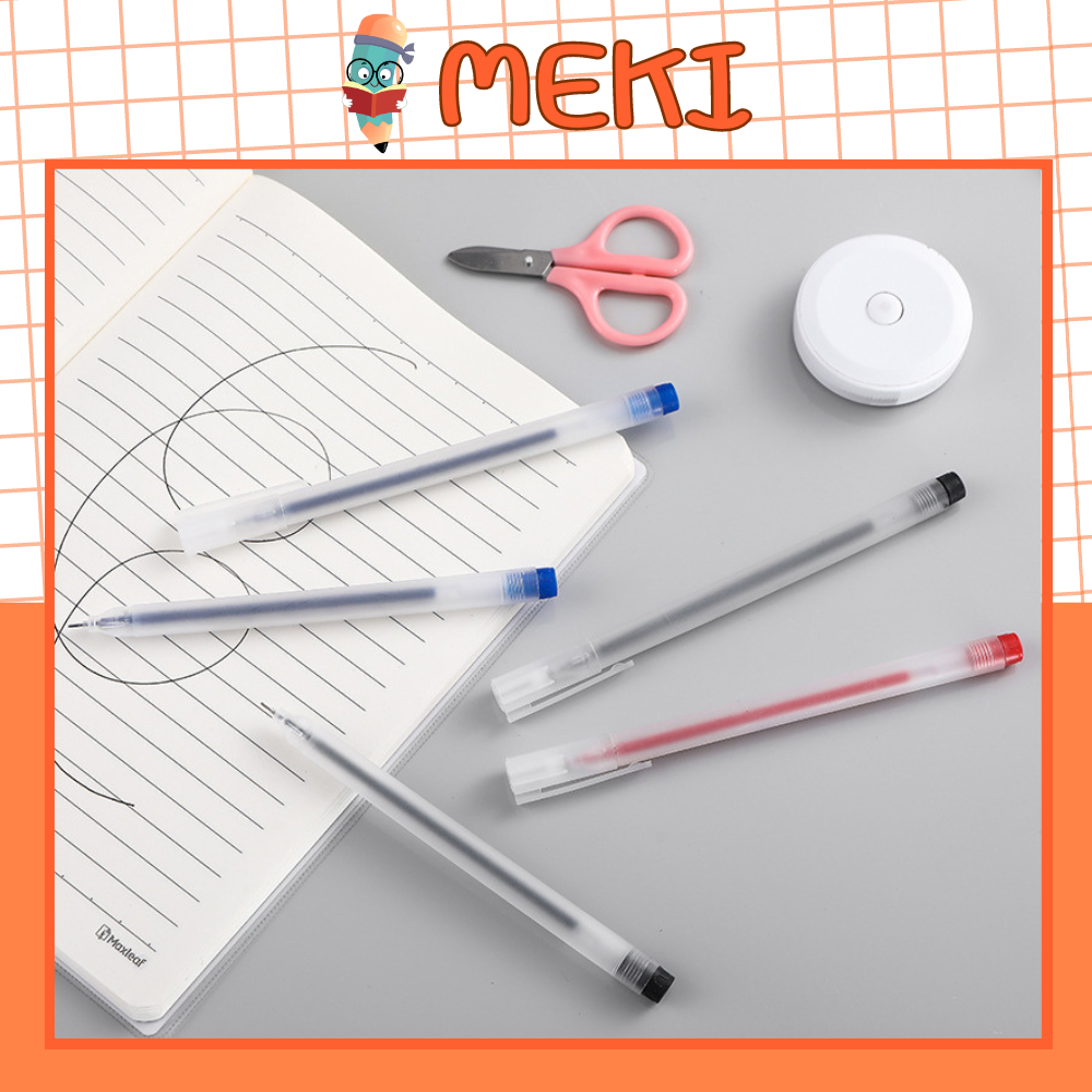 Combo 10 Bút Gel MEKI Bút Bi Nước Mực Gel Đen Xanh Đỏ Khô Nhanh Ngòi 0.5mm, Mực Đều, Nét Chữ Đẹp Đủ Màu | BigBuy360 - bigbuy360.vn