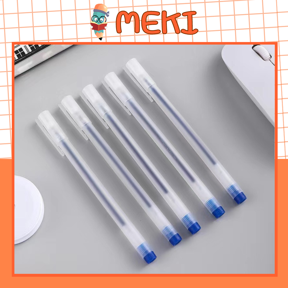 Combo 10 Bút Gel MEKI Bút Bi Nước Mực Gel Đen Xanh Đỏ Khô Nhanh Ngòi 0.5mm, Mực Đều, Nét Chữ Đẹp Đủ Màu | BigBuy360 - bigbuy360.vn
