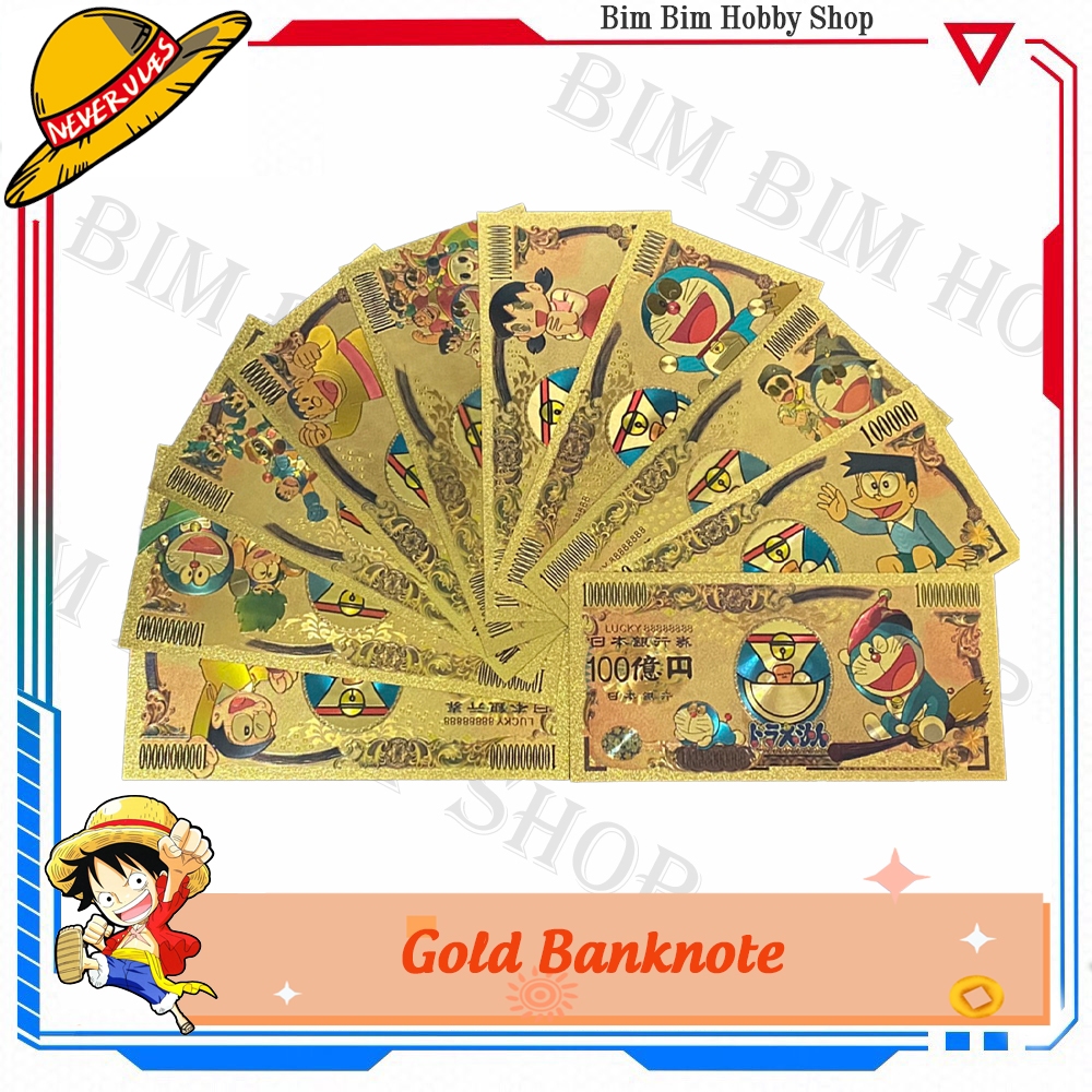 Tiền yên nhật Doraemon mạ vàng ( Gold Banknote ) | Shopee Việt Nam