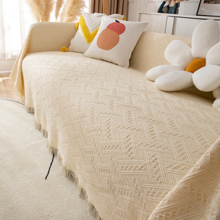 Khăn trải sofa CỠ TO kích thước 180x260cm và 180x340cm chất liệu vải cotton thô phong cách Bắc Âu