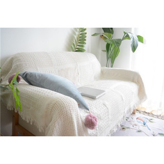 Khăn trải sofa CỠ TO kích thước 180x260cm và 180x340cm chất liệu vải cotton thô phong cách Bắc Âu