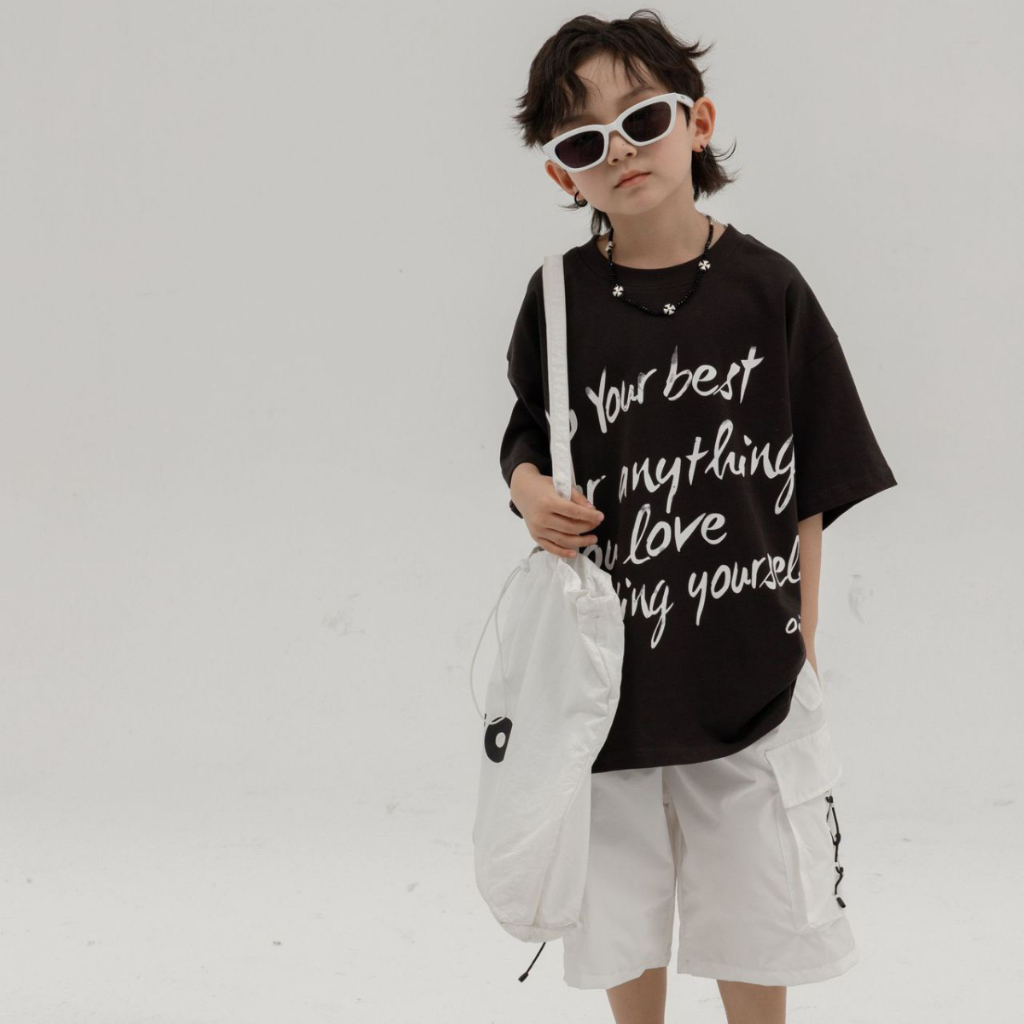 Áo Thun Ngắn Tay Mùa Hè Cho Bé Trai, Bé Gái In Hình Năng Động, Cổ Tròn B510 | JJ Kids Fashion