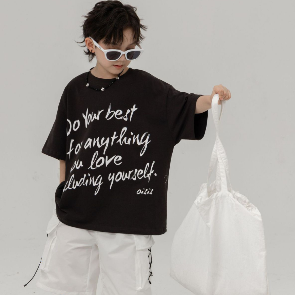 Áo Thun Ngắn Tay Mùa Hè Cho Bé Trai, Bé Gái In Hình Năng Động, Cổ Tròn B510 | JJ Kids Fashion