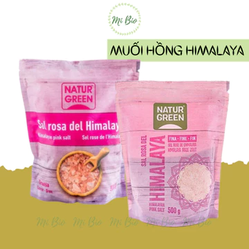 Muối hồng Himalaya 500gr - NaturGreen - Ăn Kiêng - Ăn Thực Dưỡng - MiBio