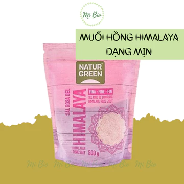 Muối hồng Himalaya dạng mịn 500g - NaturGreen - Ăn Kiêng - Ăn Thực Dưỡng