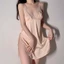 Đầm Ngủ Lụa Viền Ren Xẻ Cao Sexy Tặng Kèm Chip Lụa Lọt Khe Nhiều Màu