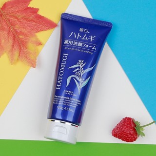 Sữa rửa mặt Hatomugi Kumano Reihaku Facial Foam giúp ngăn ngừa mụn và làm sáng da (130g)