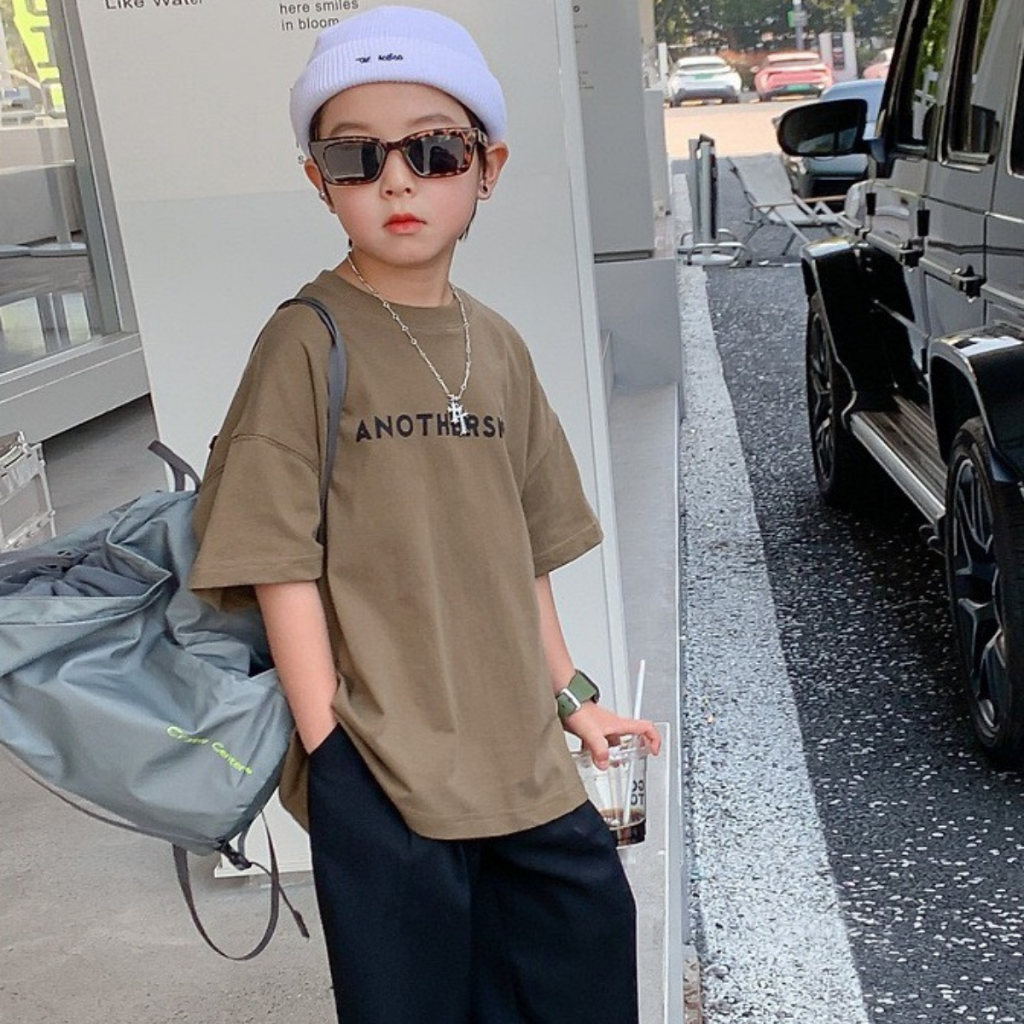 Áo Thun Ngắn Tay Mùa Hè Cho Bé Trai, Bé Gái In Hình Năng Động, Cổ Tròn B506 | JJ Kids Fashion
