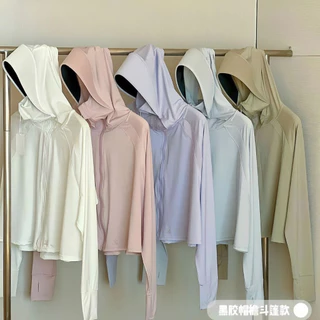 Áo chống nắng ngắn Hanabi nữ croptop chống tia cực tím chống tia UV chất lụa nhẹ mát lạnh rộng freesize 70kg form ngắn