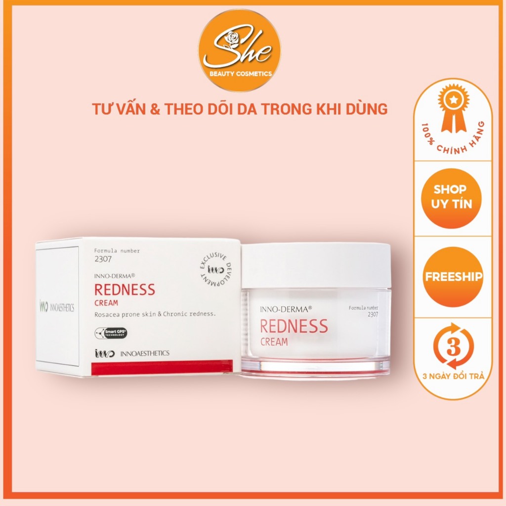 Redness cream inno-derma kem hỗ trợ giúp tái tạo cho da nhạy cảm, mẩn ...