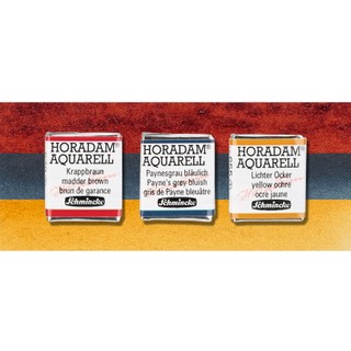 Schmincke Horadam - Màu nước họa sĩ dạng ô nhỏ tiện lợi Schmincke Horadam Aquarelle halfpan 🐻🌸 Lựa chọn lẻ từng màu
