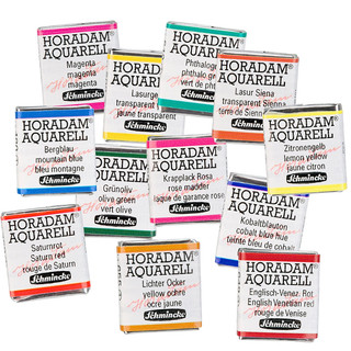 Schmincke Horadam - Màu nước họa sĩ dạng ô nhỏ tiện lợi Schmincke Horadam Aquarelle halfpan 🐻🌸 Lựa chọn lẻ từng màu