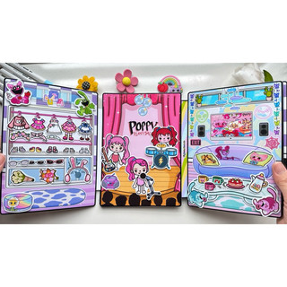 (mới ) Đồ chơi búp bê giấy 3 cô gái trong Poppy Playtime - Pighandmade