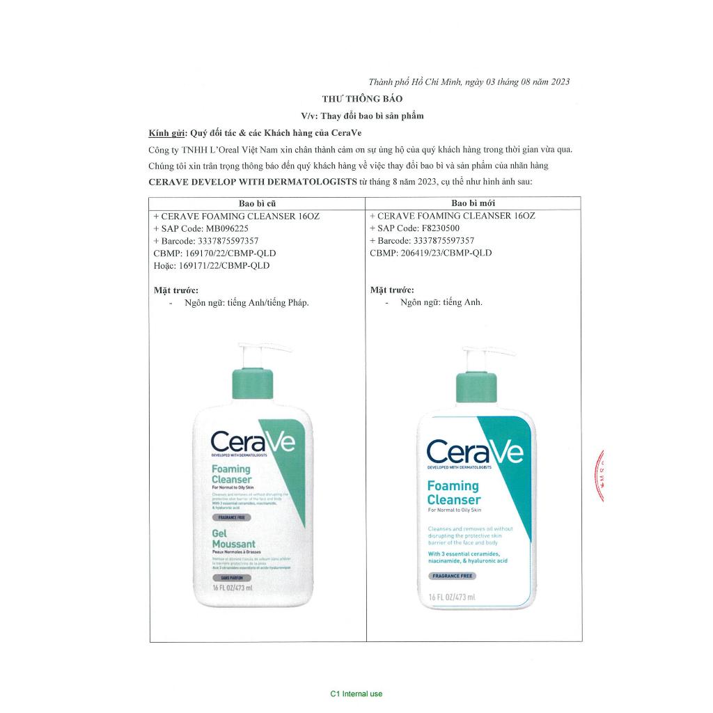 Ảnh Sữa Rửa Mặt CeraVe SA Smoothing, Hydrating, Foaming Cleanser Dành Cho Da Dầu Mụn, Khô, Nhạy Cảm 88ml – 236ml – 473ml 2