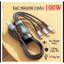 Dây Cáp Sạc Nhanh, Dây Sạc Tự Ngắt 3 Đầu 100W