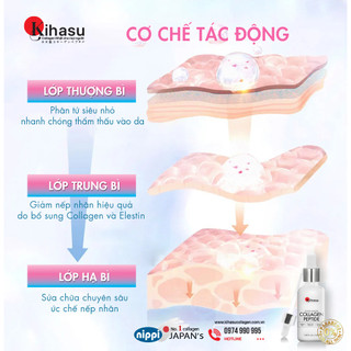 Combo 2 Serum Collagen Kihasu Cho Da Xỉn Màu Dưỡng Sáng, Cấp Ẩm, Làm Đều Màu Da