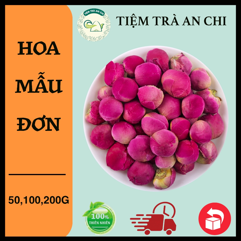 100g Trà Hoa mẫu đơn đẹp giúp điều hòa kinh nguyệt , chống mụn nhọt , đẹp da