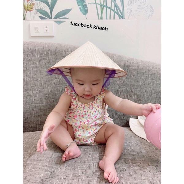Nón Lá Cho Bé 4 Đến 10 Tuổi- đã tặng kèm quai nón