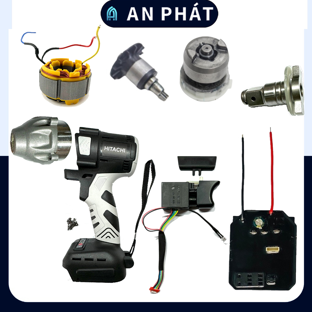 [Sẵn] Linh kiện Phụ kiện sửa chữa máy siết bulong Hitachi Rotor Stato ...