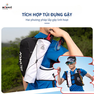 Balo Vest Nước Chạy Trail AONIJIE C9116 MB 10L Siêu Nhẹ Không Gồm Túi Đựng Gậy chạy trail