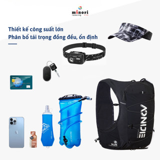 Balo Vest Nước Chạy Trail AONIJIE C9116 MB 10L Siêu Nhẹ Không Gồm Túi Đựng Gậy chạy trail