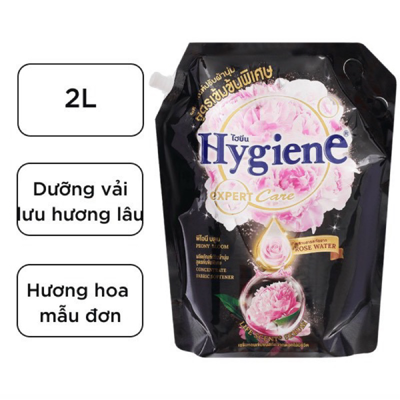 [ Xả Hàng] Nước xả vải Hygiene đâm đặc TÚI LỚN 2L màu đen