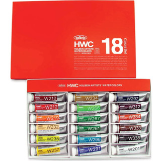 HOLBEIN - Set bộ màu nước họa sĩ 18 tuýp 15ml Holbein 🎀 Artist Watercolor