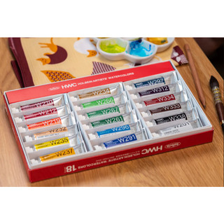HOLBEIN - Set bộ màu nước họa sĩ 18 tuýp 15ml Holbein 🎀 Artist Watercolor