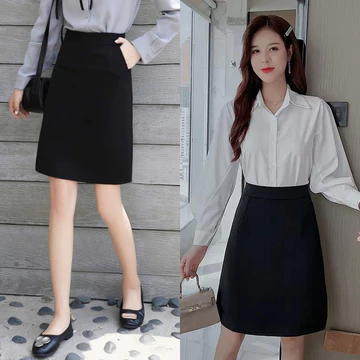 Chân Váy Công Sở Chữ A Có Túi Chéo Đến Gối Chân Váy Công Sở Thời Trang, mã CV08