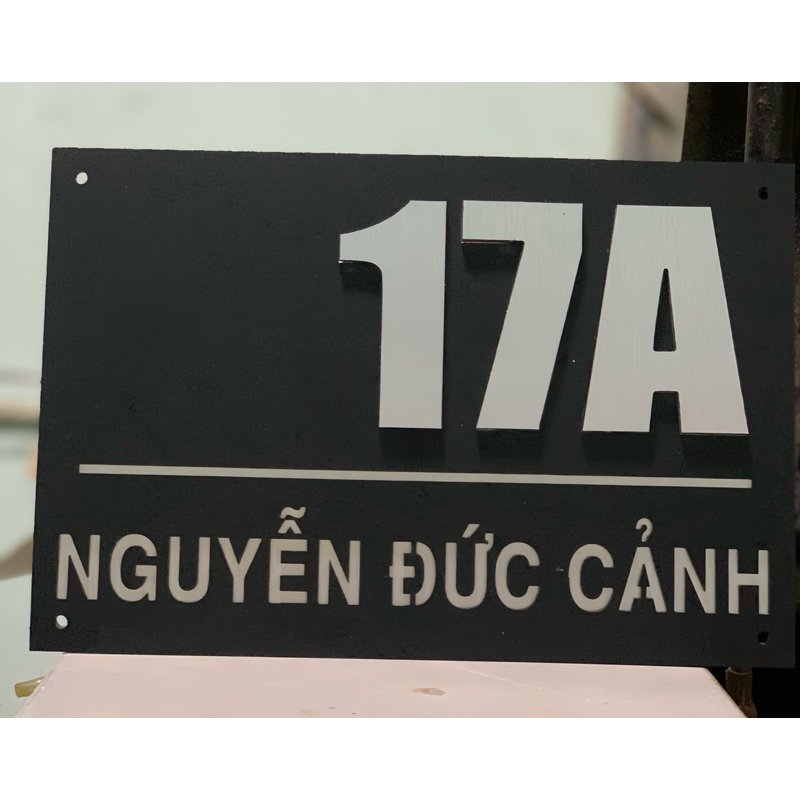 BẢNG. BIỂN SỐ NHÀ. Alcorest+Mica ghi sần, số nổi 2 lớp, ngoài trời sang trọng tinh tế.(tk theo yêu cầu)