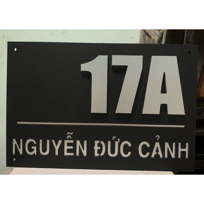 BẢNG. BIỂN SỐ NHÀ. Alcorest+Mica ghi sần, số nổi 2 lớp, ngoài trời sang trọng tinh tế.(tk theo yêu cầu)
