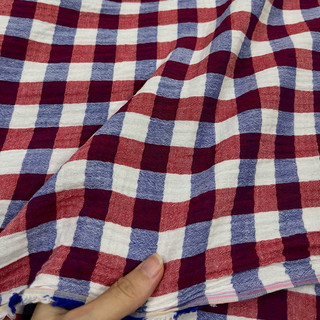 Vải Xô Muslin 2 Lớp Dệt Ô Caro Màu Mềm Rũ Mát Khổ 1m40