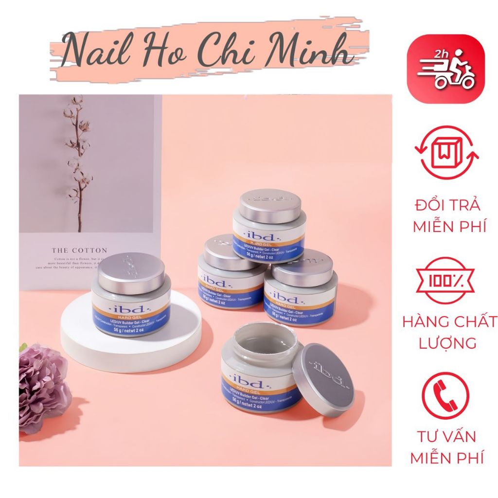 Gel đắp Ibd màu clear chính hãng (không nóng, không chảy)