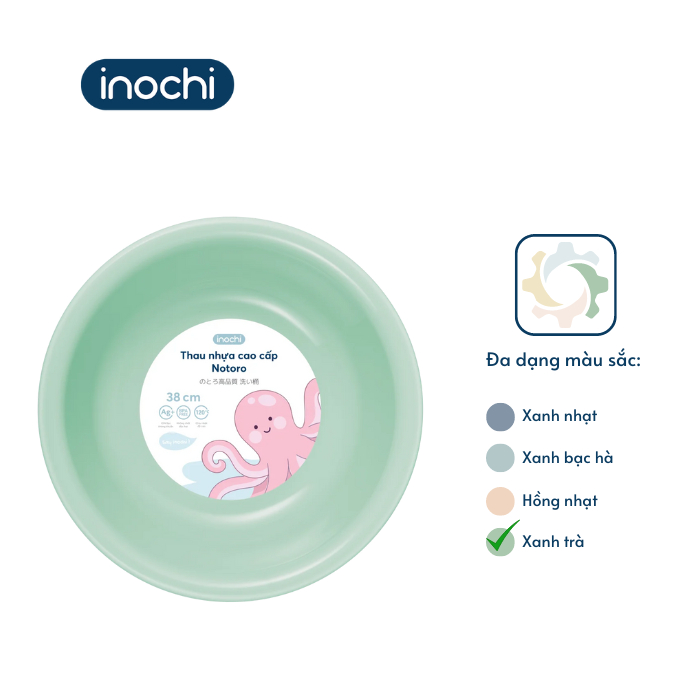 Thau rửa mặt cao cấp Notoro nhiều màu, nhiều size 21cm/27cm/32cm/38cm - CHÍNH HÃNG INOCHI